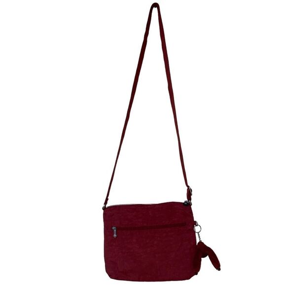 Kipling HB7432 Jaime Crossbody Shoulder Bag Purse Polyamide Wine - Picture 9 of 10